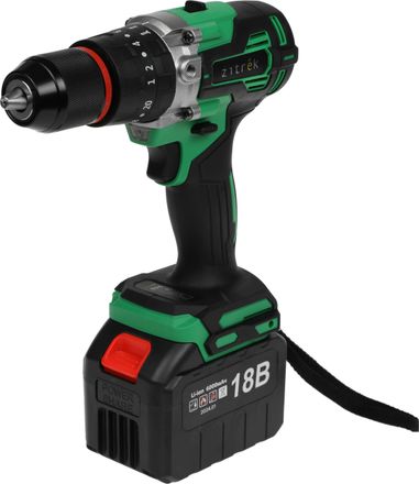 Ударная дрель-шуруповерт ZITREK Green Impact 18V, 5Ач,  с двумя аккумуляторами [063-4046]