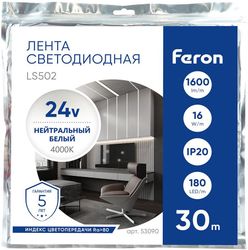 Светодиодная лента FERON LS502, 16Вт, 30м