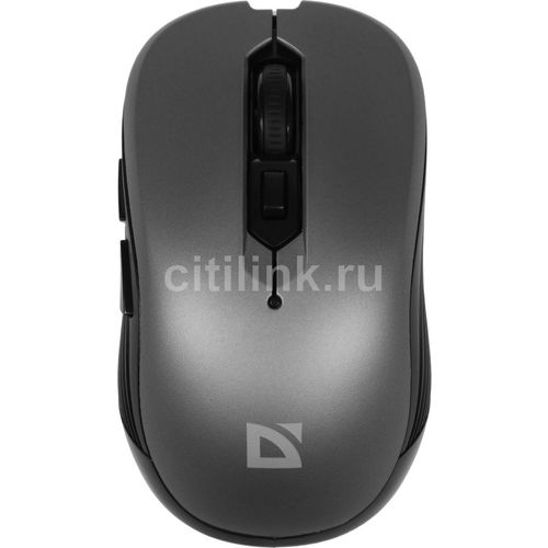 Мышь беспроводная Defender Gassa MM-105, радио, оптическая, USB, 1600dpi, серый [52104]