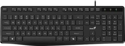 Клавиатура Genius KB-117S, проводная, USB, мембранная, черный [31300017402]
