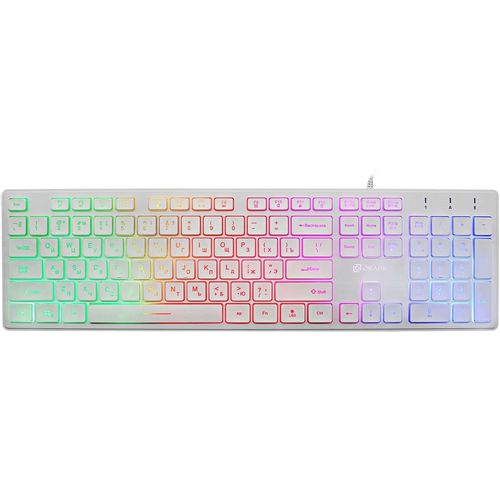 Клавиатура Oklick 550ML, проводная, USB, мембранная, белый [1061618]
