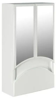 Шкаф MIXLINE Радуга 46 без подсветки,  с зеркалом,  подвесной,  460х800х180 мм,  белый [522473]