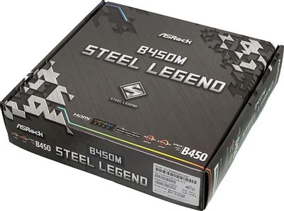 ASRock B450M STEEL LEGEND SocketAM4 AMD B450 mATX Ret 1123793
