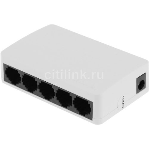 Коммутатор TENDA S105, неуправляемый, 5 RJ-45, 10/100 Мбит/с