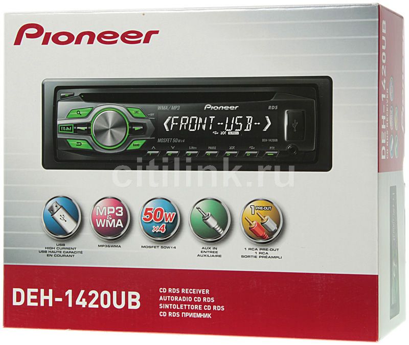 Ответы на вопросы о товаре автомагнитола Pioneer DEH-1420UB (661449) в ...