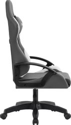 Кресло игровое Defender Chromos, экокожа, до 100кг, серый