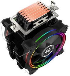 Устройство охлаждения (кулер) ALSEYE H120D, 4-pin, RGB, черный