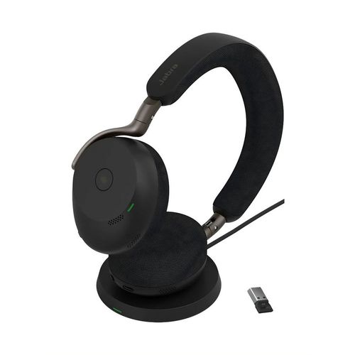 Гарнитура Jabra Evolve 3 75 MS, для компьютера/мобильных устройств, накладные, Bluetooth, черный