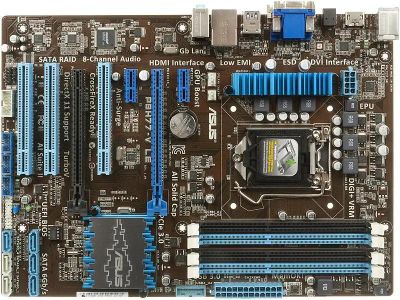 Материнская плата ASUS P8H77-V LE, LGA 1155, Intel H77, ATX, Ret