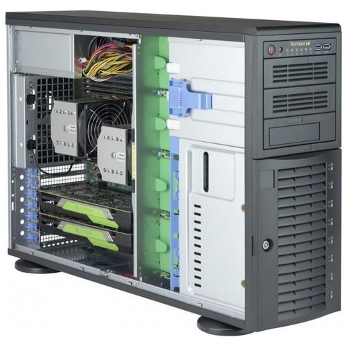 Корпус для сервера отдельностоящий Supermicro CSE-743AC-1K26B-SQ, 1200 Вт, черный