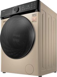 Стиральная машина WEISSGAUFF WM 59411 Direct Drive Inverter Steam Champagne, 11кг, с паром, инверторная