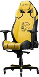 Кресло игровое KARNOX Gladiator Cybot Edition, экокожа, до 180кг, желтый