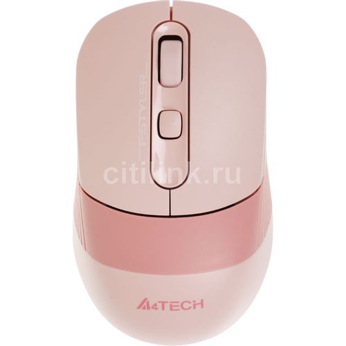Мышь беспроводная A4TECH Fstyler FB10C, Bluetooth/Радио, оптическая, USB, 2000dpi, розовый [fb10c baby pink]