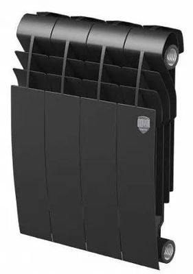 Радиатор биметаллический ROYAL THERMO BiLiner 350 Noir Sable, 350мм х 4 секций, боковое [нс-1197123]