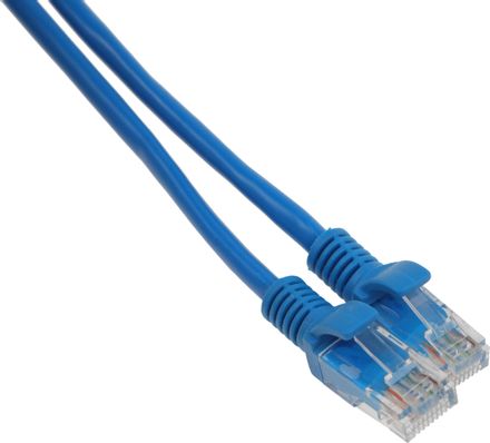 Патч-корд CABLEXPERT PP12-20M/B литой (molded), UTP, кат.5E, 20м, 4 пары, 26AWG, алюминий омедненный, многожильный, синий