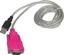 Конвертер-переходник USB AM / DB9 RS-232 с чипсетом PL2303GS плоский