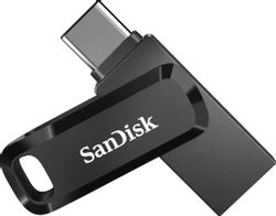 Флешка USB Sandisk Ultra Dual Drive Go 64ГБ, USB3.1, черный