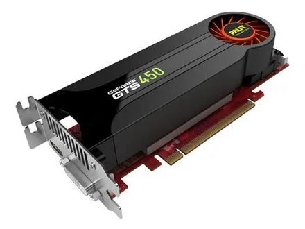 Palit NVIDIA  GeForce GTS 450 1ГБ GDDR5, Low Profile,  Ret [ne5s45000601]