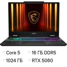 Изображение товара Игровой ноутбук MSI Cyborg 15 B2RWFKG 15.6 IPS GeForce RTX 5060 16GB SSD