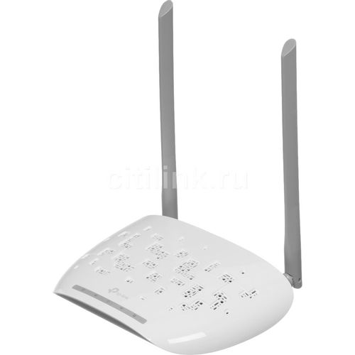 Wi-Fi роутер TP-LINK TD-W8961N, Wi-Fi 4, N300, 2.4ГГц, 4 LAN, ADSL2+, белый