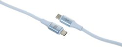 Кабель Romoss CB3241, USB Type-C (m) - USB Type-C (m), 1.2м, голубой