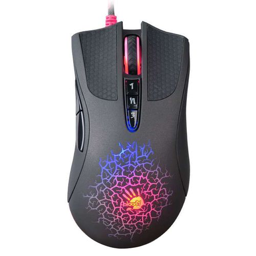 Мышь проводная A4TECH Bloody AL90 Blazing, игровая, лазерная, USB, 12000dpi, черный [al90 activated]