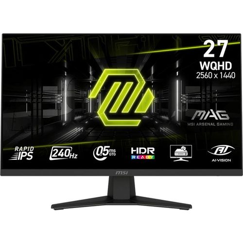 27″ Монитор MSI Mag 274QF X24, 2560×1440, IPS, 240Гц, 2хHDMI, 1хDP, черный [9s6-3ce41h-052]