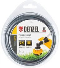 Изображение товара Леска для садовых триммеров DENZEL Aluflex 2. 4мм 15м - надежное оснащеие для дачи