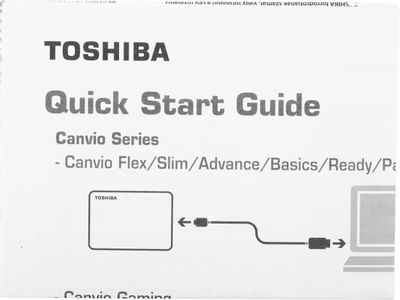 Характеристики Внешний диск HDD Toshiba Canvio Basics HDTB520EK3AA, 2ТБ ...