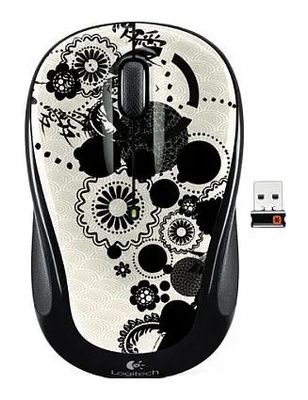 Мышь Logitech M325 Ink Gears, оптическая, беспроводная, USB, черный [910-003026]