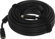 Изображение товара Кабель аудио-видео NingBo HDMI (m) - HDMI (m), ver 1.4, 20м, GOLD, черный Изображение товара Кабель аудио-видео NingBo HDMI (m) - HDMI (m), ver 1.4, 20м, GOLD, черный