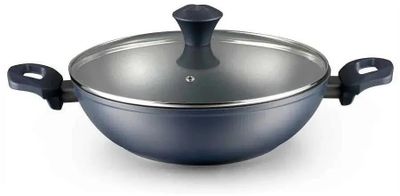 Сковорода ВОК (WOK) Vitesse Navy VS-4232, 28см, 28см, с крышкой, синий ...