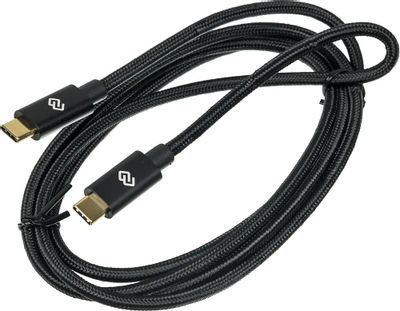 Кабель Digma Power Delivery 100W,  USB Type-C (m) -  USB Type-C (m),  1.5м,  5A,  черный