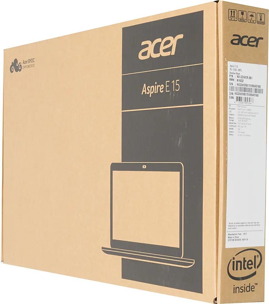 Обзор товара ноутбук Acer Aspire E5-575G-38TQ NX.GDWER.061, 15.6