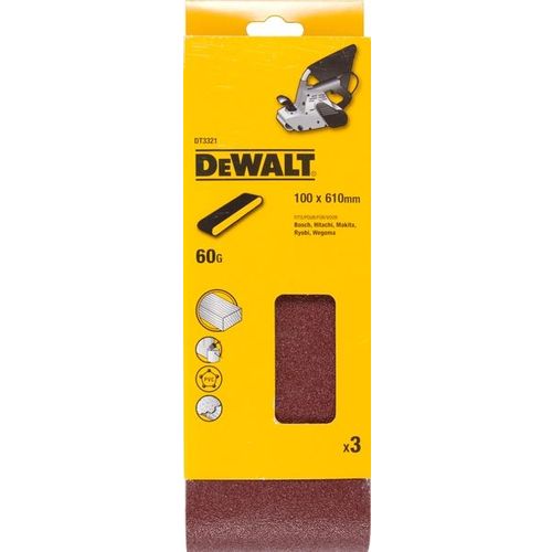 Шлифлента для ленточных шлифмашин DeWALT DT3321-QZ, 3шт — цена и наличие Шлифлента для ленточных шлифмашин DeWALT DT3321-QZ, 3шт