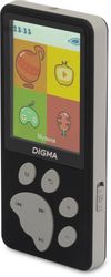 MP3 плеер Digma S5 flash, 8ГБ, черный/серый