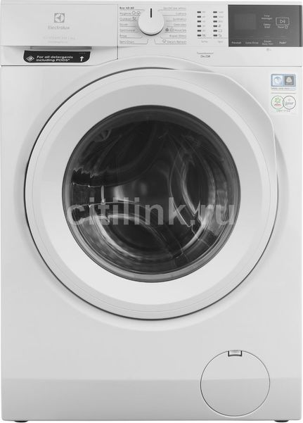Стиральная машина Electrolux EW7F2481UE, с фронтальной загрузкой, 8кг, 1400об/мин, с паром, с английской панелью управления