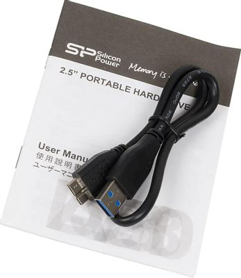 1ТБ Внешний диск HDD Silicon Power Diamond D06, USB 3.0, черный