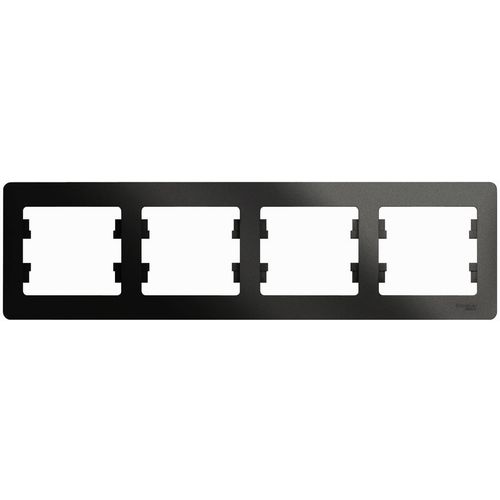 Рамка Schneider Electric GSL000704 (GSL000704) накладная 4шт горизонтальный монтаж пластик антрацит