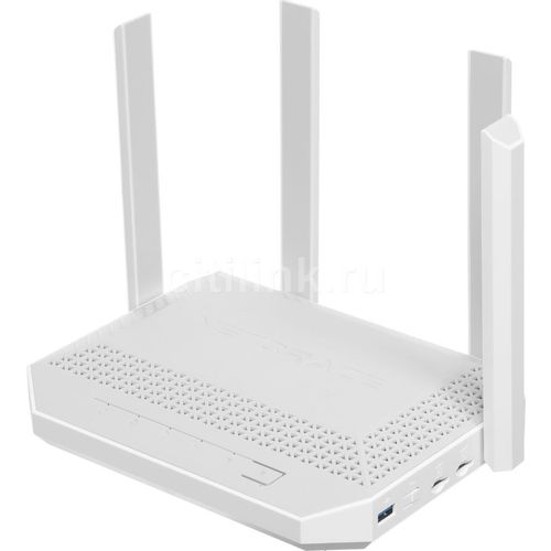 Wi-Fi роутер KEENETIC Netcraze Hopper 4G+, Wi-Fi 6, AX3000, 2.4/5ГГц, 5 WAN/LAN, 3G/4G/4G+, белый [nc-2312]
