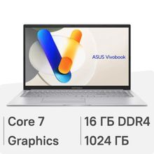 Изображение товара Ноутбук ASUS Vivobook 17 X1704VA-AU1107 17.3 IPS Intel Core 7 16GB 1TB SSD без ОС