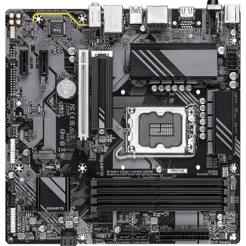Материнская плата Gigabyte B760M DS3H WIFI6E GEN5, Socket LGA 1700, Intel B760, mATX, Ret