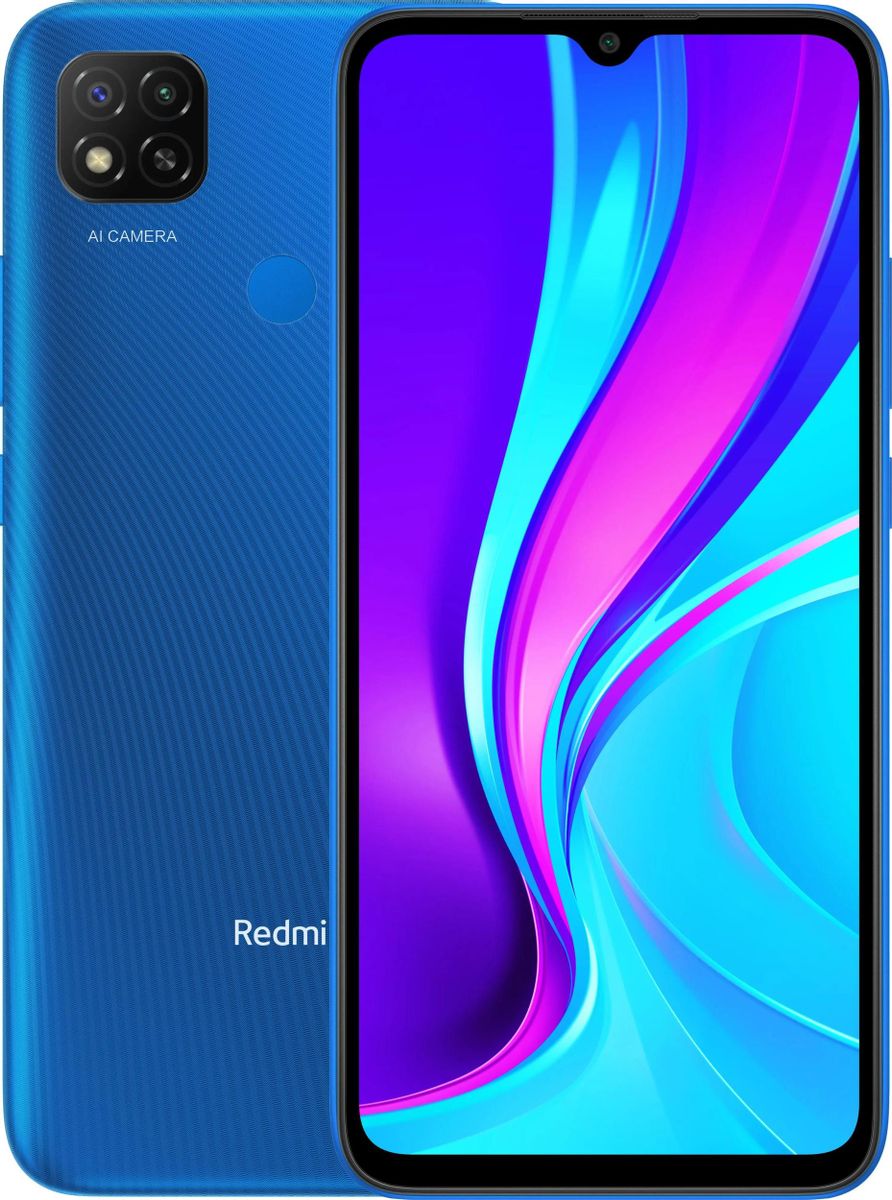 Смартфон Xiaomi Redmi 9C 64Gb, синий – купить в Ситилинк | 1407139