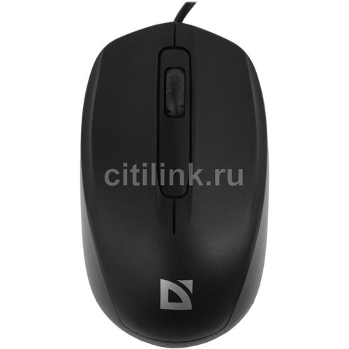 Мышь проводная Defender Alpha MB-507, оптическая, USB, 1000dpi, черный [52507]