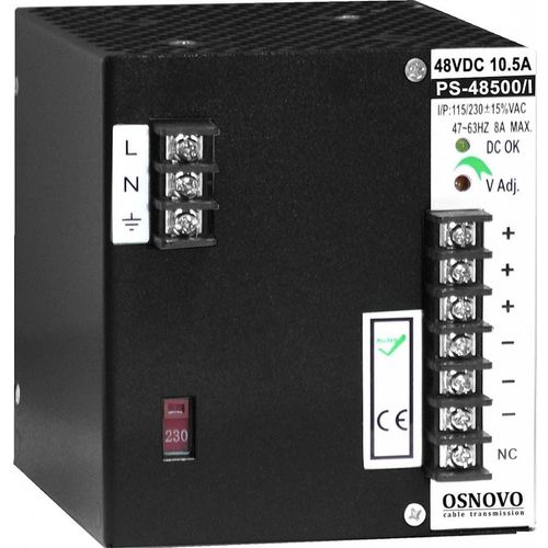 Блок питания AC/DC Osnovo PS-48500/I — цена и наличие Блок питания AC/DC Osnovo PS-48500/I