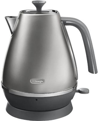 Чайник электрический DeLonghi KBI2001.S, 2000Вт, нержавеющая сталь ...