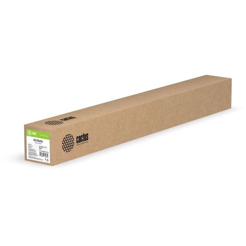 Калька Cactus CS-LFPTR80-914175, A0+, инженерная, 914мм х 175м, втулка 76.2мм (3″), 80г/м2