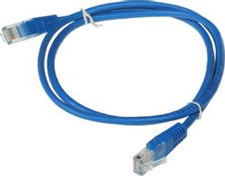 Патч-корд PREMIER ANP511_1M_B литой (molded), UTP, кат.5E, 1м, синий
