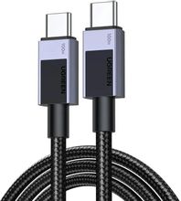 Изображение товара Кабель UGREEN L512,  USB Type-C (m) -  USB Type-C (m),  3м,  в оплетке,  5A,  серый [45065]