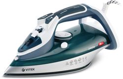Утюг Vitek VT-8306, с паровым ударом, белый и зеленый